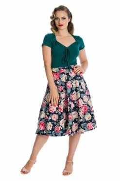 Banned Danni Top -Clorhing Shop 06 29 TP10424GREEN 0172 300x