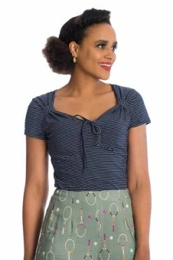 Banned Danni Top -Clorhing Shop 06 29 TP10424 20NAVY 0562 300x