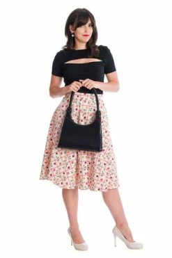 Banned Rose Jersey Top -Clorhing Shop 06 29 TP10430BLK 20 0374 300x