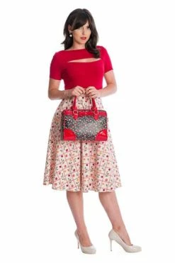 Banned Rose Jersey Top -Clorhing Shop 06 29 TP10430RED 20SK25356CREAM 0335 300x