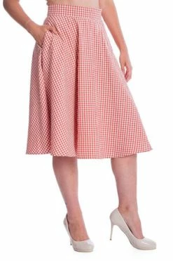 Banned Gingham Picnick Skirt -Clorhing Shop 06 29 TP10430 20CREAM 20SK25342RED 0312 300x