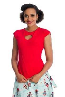 Banned Be Free Jersey Top 26 Banned Be Free Jersey Top -Clorhing Shop 06 29 TP10432RED 0536 300x