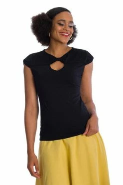 Banned Be Free Jersey Top 31 Banned Be Free Jersey Top -Clorhing Shop 06 30 TP10432BLK 0974 300x