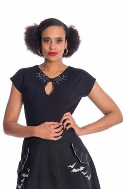 Banned Release The Spiders Top -Clorhing Shop 06 30 TP10433BLK 1583 300x