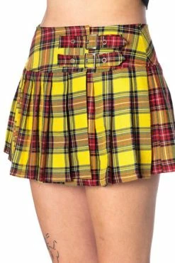 Banned Darkdoll Mini Skirt 62 Banned Darkdoll Mini Skirt -Clorhing Shop 1549050462SBN216 20YELLOW 20 4 300x