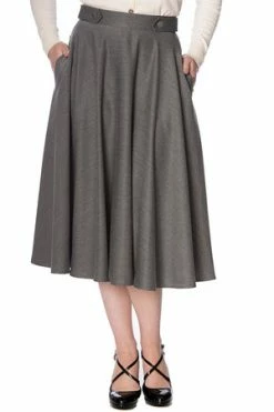 Banned Di Di Swing Skirt -Clorhing Shop 15649809121563260614SK2278 20GREY 20MOL12 300x