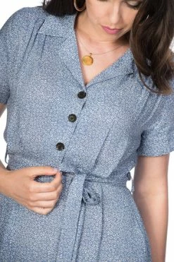 Banned Ditzy Floral Dress -Clorhing Shop 1579511259DR16262BLUE04 300x