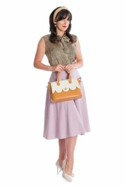 Banned My Summer Staple Swing Skirt -Clorhing Shop 162747824706 29 SK25355LILACBL14127BLK 0595 300x