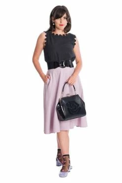 Banned My Summer Staple Swing Skirt -Clorhing Shop 162747824706 29 SK25355LILAC 20TP10415BLK 0637 300x