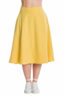 Banned My Summer Staple Swing Skirt -Clorhing Shop 162747827206 29 SK25355YELLOW 20CA21121YELLOW 0367 300x