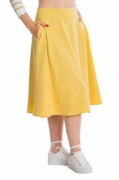 Banned My Summer Staple Swing Skirt -Clorhing Shop 162747827206 29 SK25355YELLOW 20CA21121YELLOW 0371 300x