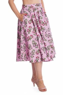Banned Summer Berry Skirt -Clorhing Shop 162747912406 29 SK25361PINK 20TP10453GREEN 0301 300x