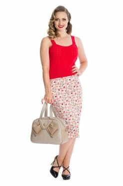 Banned Dora Strap Knit Top -Clorhing Shop 162756332006 29 TP10134RED 0606 300x