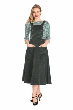 Banned Mary Jane Pinafore Dress -Clorhing Shop 1642522761DR16713 20GRN0670 300x