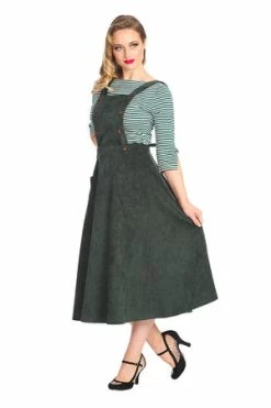 Banned Mary Jane Pinafore Dress -Clorhing Shop 1642522761DR16713 20GRN0671 300x