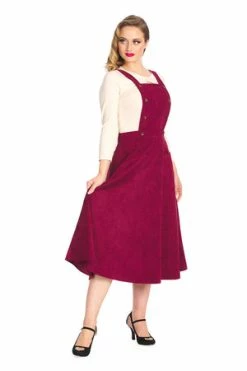 Banned Mary Jane Pinafore Dress -Clorhing Shop 1642522775DR16713 20BUR0681 300x