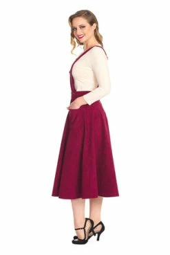 Banned Mary Jane Pinafore Dress -Clorhing Shop 1642522775DR16713 20BUR0682 300x