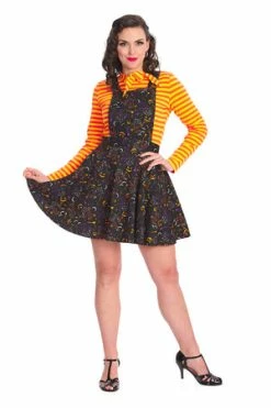 Banned All Hallows Cat Pinafore Dress -Clorhing Shop 1642524973DR167621480 300x