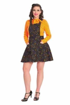 Banned All Hallows Cat Pinafore Dress -Clorhing Shop 1642524973DR167621481 300x