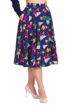 Banned Vintage Christmas Swing Skirt