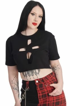 Banned Cross My Heart Top -Clorhing Shop 1659023912TP10495 20BLK 1 300x