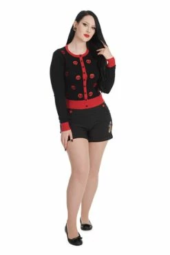 Banned Sail & Skull Cardigan -Clorhing Shop 1659525522CA21160 20BLK 20RED 2 300x