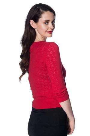 Banned 50s Pointelle Top 4 Banned 50s Pointelle Top - Image 4