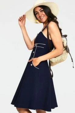 Voodoo Vixen Claudia Nautical Flared Dress -Clorhing Shop Claudia Nautical Flared Dress Voodoo Vixen 3 64f6a048 2b3f 4f37 b800 3df2349865c1 300x