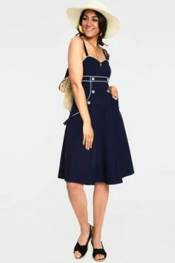 Voodoo Vixen Claudia Nautical Flared Dress -Clorhing Shop Claudia Nautical Flared Dress Voodoo Vixen 4 6e15eebf f5c1 4511 9a85 4da83caf4ceb 300x