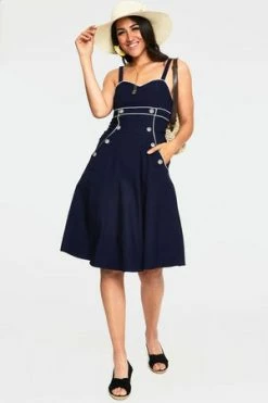 Voodoo Vixen Claudia Nautical Flared Dress -Clorhing Shop Claudia Nautical Flared Dress Voodoo Vixen b4b6eec6 bd1b 487a bdf1 97f952900017 300x