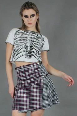 JAWBREAKER Contrast Check Buckled Mini-Kilt 13 JAWBREAKER Contrast Check Buckled Mini-Kilt -Clorhing Shop Contrast Check Buckled Mini Kilt Jawbreaker 5 300x