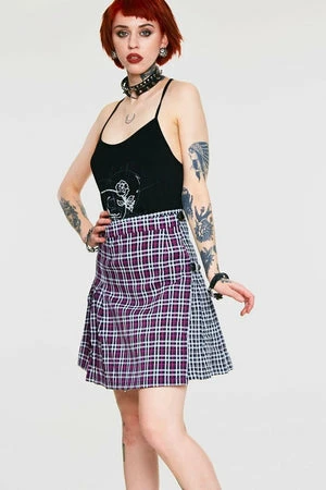 JAWBREAKER Contrast Check Buckled Mini-Kilt 1 JAWBREAKER Contrast Check Buckled Mini-Kilt