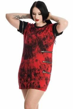 Banned Tears In Heaven Dress -Clorhing Shop DR16599 20RED 0918 300x