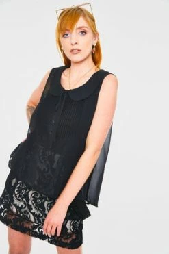 JAWBREAKER Dark Chiffon Top