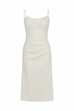 Voodoo Vixen Davina White Wiggle Dress 4 Voodoo Vixen Davina White Wiggle Dress - Image 4