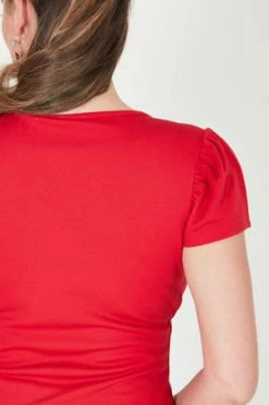 Voodoo Vixen Debbie Daisy Trim Top -Clorhing Shop Debbie Daisy Trim Top Voodoo Vixen 10 300x