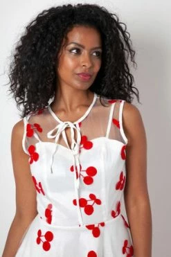 Voodoo Vixen Fanny Ann Cherry Embroidery Dress 7 Voodoo Vixen Fanny Ann Cherry Embroidery Dress -Clorhing Shop Fanny Ann Cherry Embroidery Dress Voodoo Vixen 4 300x