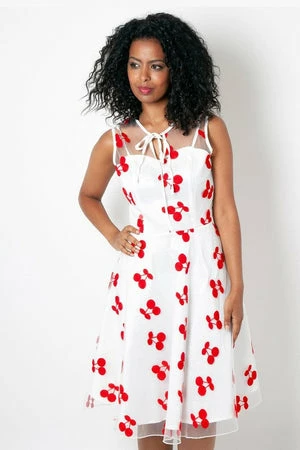 Voodoo Vixen Fanny Ann Cherry Embroidery Dress 1 Voodoo Vixen Fanny Ann Cherry Embroidery Dress