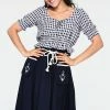 Voodoo Vixen Florence Anchor & Rope Flare Skirt