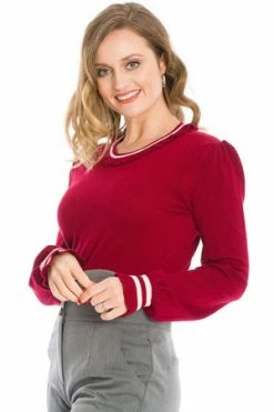 Banned Frill Me Puff Sleeve Frill Jumper -Clorhing Shop Frill Me Puff Sleeve Frill Jumper Banned 3 300x