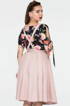 Voodoo Vixen Helena Plaid Suspender Flare Skirt -Clorhing Shop Helena Plaid Suspender Flare Skirt Voodoo Vixen 7 300x