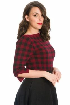 Banned Houndstooth Knit Jumper -Clorhing Shop Houndstooth Knit Jumper Banned 4 300x