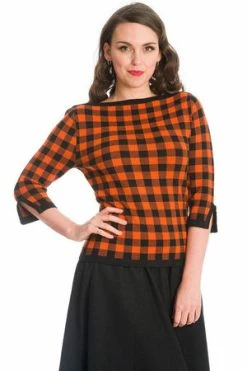 Banned Houndstooth Knit Jumper -Clorhing Shop Houndstooth Knit Jumper Banned 5 300x
