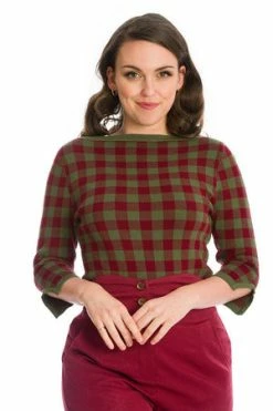 Banned Houndstooth Knit Jumper -Clorhing Shop Houndstooth Knit Jumper Banned 8 300x
