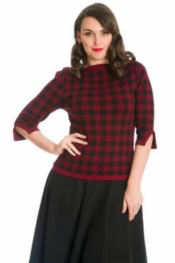 Banned Houndstooth Knit Jumper