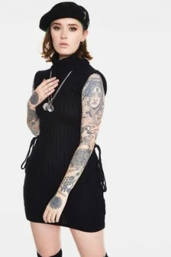 JAWBREAKER Knitted Turtle Neck Dress
