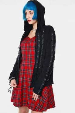 JAWBREAKER Lace Me Up Hoodie -Clorhing Shop Lace Me Up Hoodie Jawbreaker 3 300x