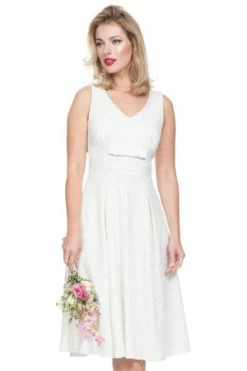 Voodoo Vixen Monroe White Bridal Dress -Clorhing Shop Monroe White Bridal Dress Voodoo Vixen 4 300x