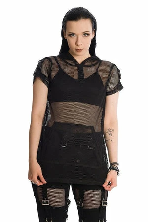 Banned Prewitt Mesh Hoodie 3 Banned Prewitt Mesh Hoodie - Image 3