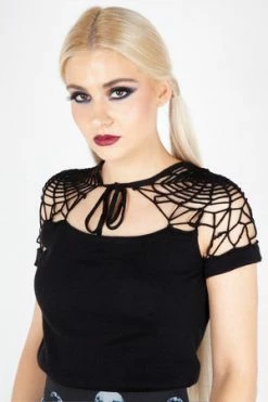 JAWBREAKER Spiderweb Knit Top -Clorhing Shop Spiderweb Knit Top Jawbreaker 4 300x
